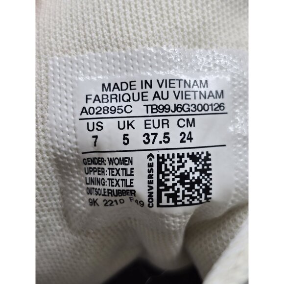 Converse Chuck Taylor All Star Lift Timeless White Embroidery High Platform Sz 7 - Picture 6 of 16